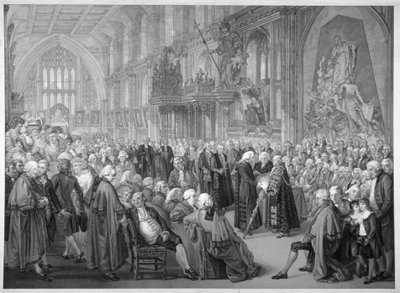 Interior of the Guildhall, City of London by Benjamin Smith