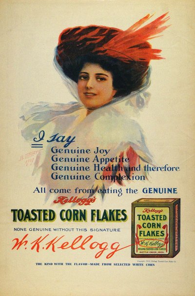 Poster for Kelloggs Cornflakes by Benjamin Tichtman