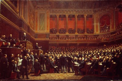 Louis Adolphe Thiers (1797-1877) Proclaimed Liberator of the Territory at the Session of the National Assembly Held in Versailles on June 16 by Benjamin Ulmann