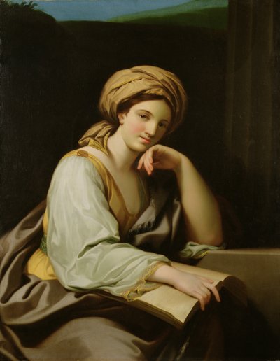 A Sibyl with a Book, after a Painting by Raphael Mengs, c.1761 by Benjamin West