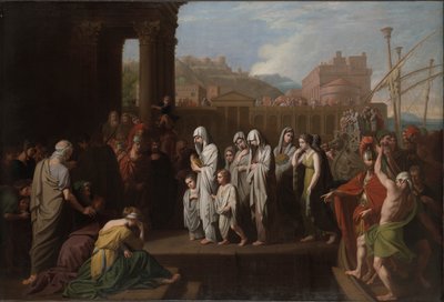 Agrippina Landing at Brundisium with the Ashes of Germanicus by Benjamin West