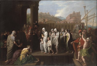 Agrippina Landing at Brundisium with the Ashes of Germanicus by Benjamin West