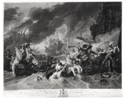 Battle of the Hague, 29th May 1692, engraved by William Woollett, 1781 by Benjamin West