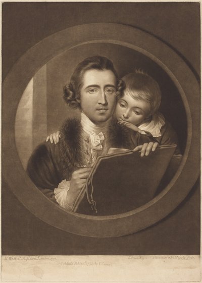 Benjamin West and His Son Raphael Lamar West by Benjamin West