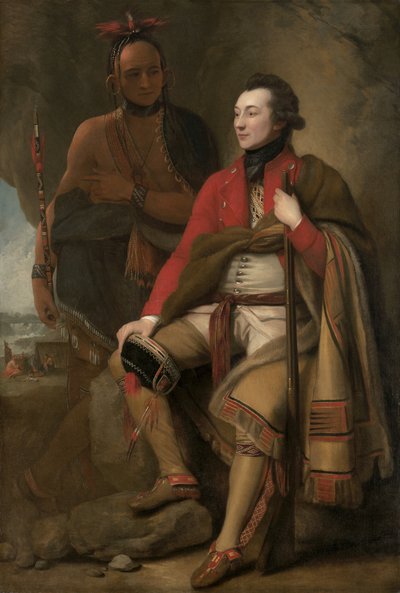 Colonel Guy Johnson and Karonghyontye (Captain David Hill) by Benjamin West