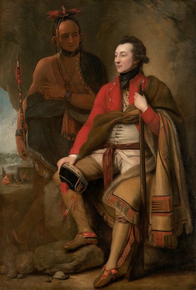 Colonel Guy Johnson and Karonghyontye Captain David Hill by Benjamin West