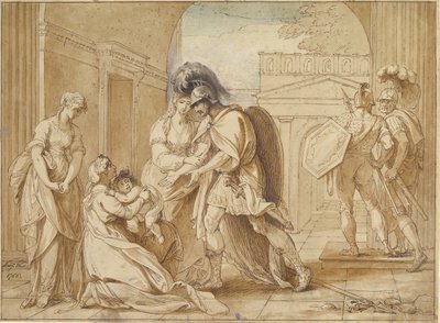 Hector Taking Leave of Andromache: The Fright of Astyanax, 1766 by Benjamin West