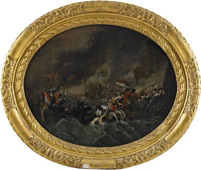 The Battle of La Hogue, 1820 by Benjamin West
