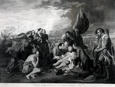 The Death of General Wolfe, engraved by Augustin Legrand by Benjamin West
