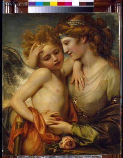 Venus Consoling Cupid Stung by a Bee. by Benjamin West