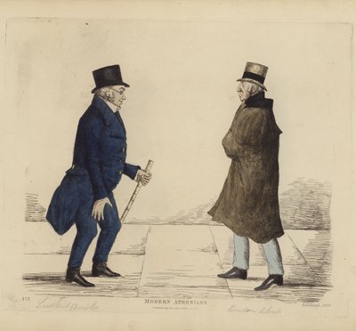 Eminent Edinburghians, aka Modern Athenians, Lieutenant-General George R Ainslie, Bindon Blood, Esq, of Cranacher by Benjamin William Crombie