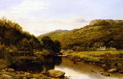 A Fine Afternoon in North Wales by Benjamin Williams Leader