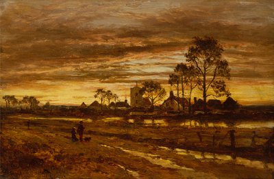 An Autumn Evening After Rain by Benjamin Williams Leader