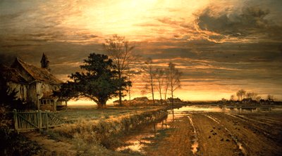In the Evening it Shall be Light by Benjamin Williams Leader