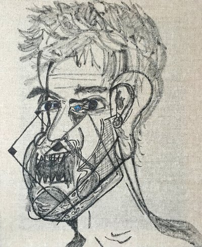Surautoportrait with Raised Hand, 2017 by Benoit Erwann Boucherot
