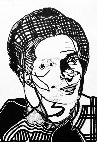 Surportrait: Simone de Beauvoir, 2019 by Benoit Erwann Boucherot