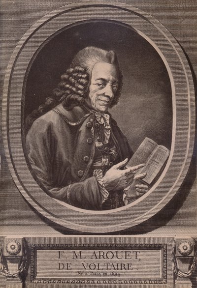 Voltaire, French writer and philosopher by Benoit Louis Henriquez