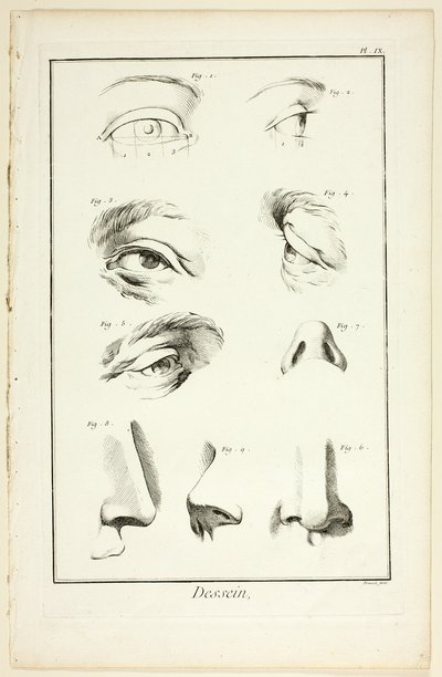 Design: Facial Anatomy from Encyclopédie by Benoit Louis Prevost