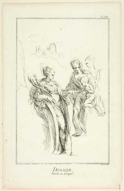 Sketch, from Encyclopédie by Benoit Louis Prevost