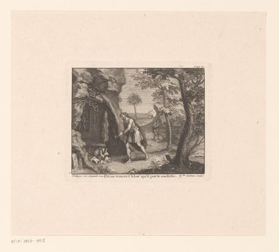 Chloë Found by Dryas by Benoît Audran (I)
