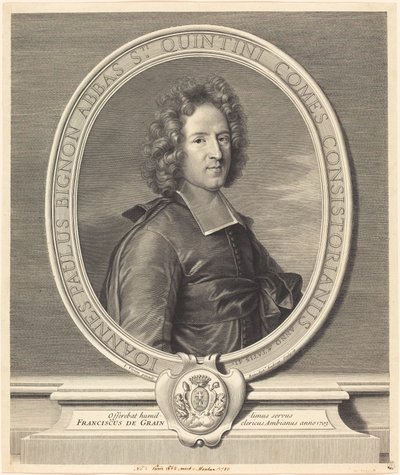 J.P. Bignon by Benoît Audran I after Joseph Vivien