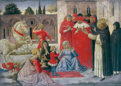 Miracle of Saint Dominic Restoring Napoleone Orsini to Life, ca. 1462 by Benozzo Gozzoli