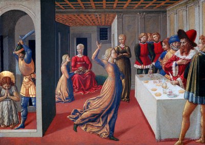 The Feast of Herod and the Beheading of Saint John the Baptist by Benozzo Gozzoli