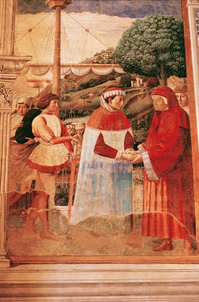 Augustine Arriving in Ostia Directed to Rome by Benozzo di Lese di Sandro Gozzoli