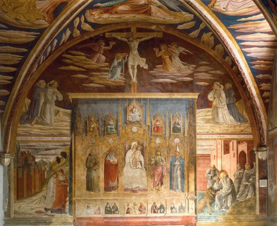 Cycle of frescoes depicting life of Christ and St Jerome by Benozzo di Lese di Sandro Gozzoli