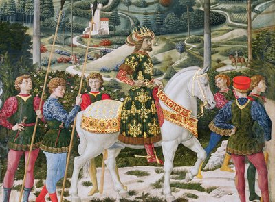 John VII Palaeologus, Eastern Roman Emperor, as one of the Three Kings (detail) by Benozzo di Lese di Sandro Gozzoli