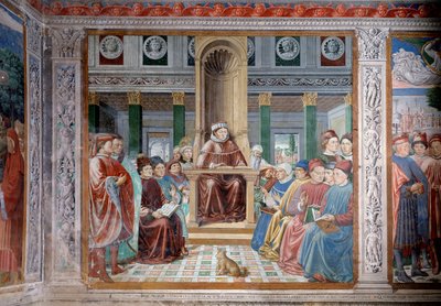 Life of St. Augustine: St. Augustine Teaching in Rome by Benozzo di Lese di Sandro Gozzoli