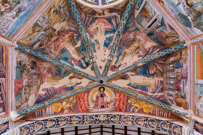 Life of St. Francis, in the vault of the central apse by Benozzo di Lese di Sandro Gozzoli