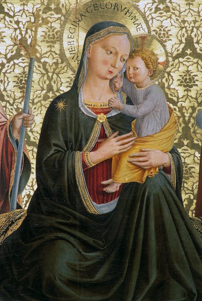 Madonna of humility, Sapienza Nuova Altarpiece, Perugia, Umbria, Italy by Benozzo di Lese di Sandro Gozzoli