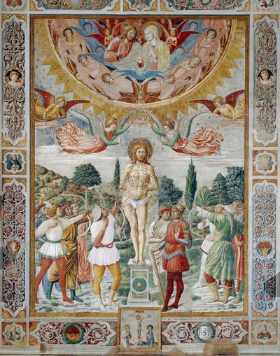 Martyrdom of St. Sebastian by Benozzo di Lese di Sandro Gozzoli