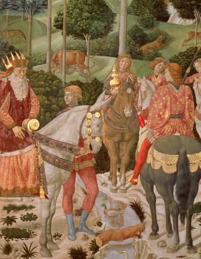 Piero de Medici as Caspar, (detail) from The Procession of the Magi, c.1459-60 by Benozzo di Lese di Sandro Gozzoli
