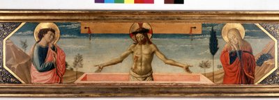 Predella with Christ in Pietà and Saints. Painting by Gozzoli Benozzo (detail) by Benozzo di Lese di Sandro Gozzoli