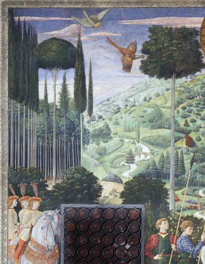 Procession of Balthasar as John VIII Palaeologus, Detail from the Journey of the Magi Cycle by Benozzo di Lese di Sandro Gozzoli