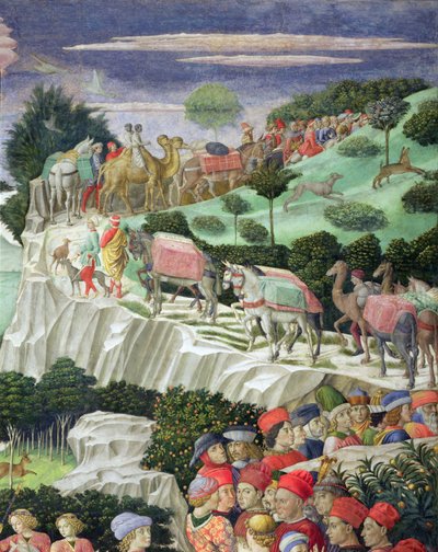 Procession of Melchior from the Chapel of the Magi (detail) by Benozzo di Lese di Sandro Gozzoli
