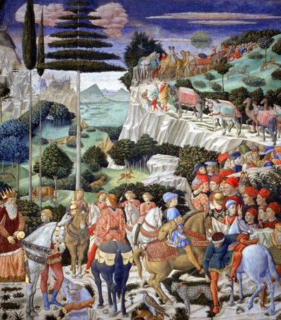 Procession of the Oldest King, 1459-60 by Benozzo di Lese di Sandro Gozzoli