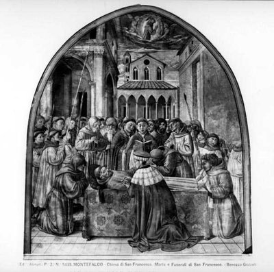 The Burial Rites of St. Francis by Benozzo di Lese di Sandro Gozzoli