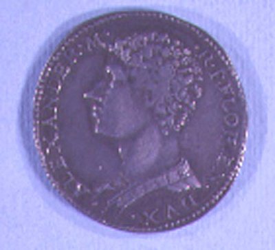Coin Decorated With the Head of Alessandro de