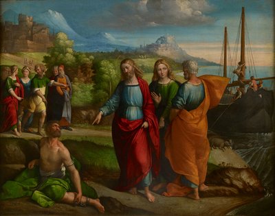 Christ and the Miracle of the Swine by Benvenuto Tisi da Garofalo