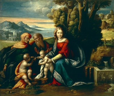 Holy Conversation by Benvenuto Tisi da Garofalo