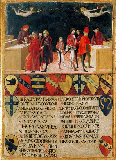 The Council Finances in Times of War and of Peace, 1468 by Benvenuto di Giovanni