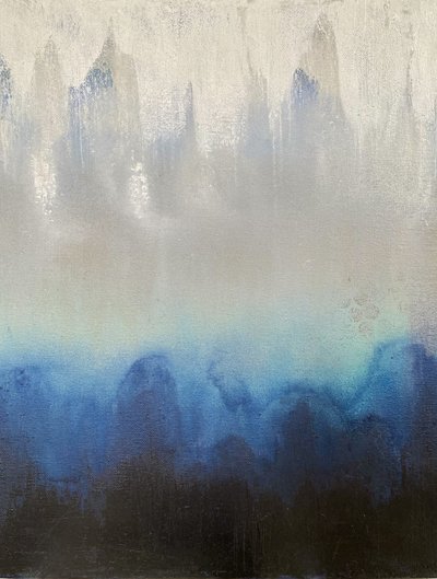 Misty Blue Mountains by Berit Pihl