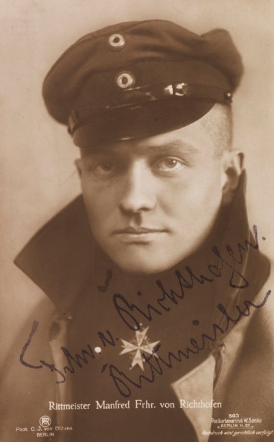 Portrait of Manfred von Richthofen 1892-1918, 1918 by Berlin . Photo studio C. J.