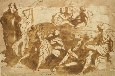 Figures for a Heavenly Landscape by Bernadino India