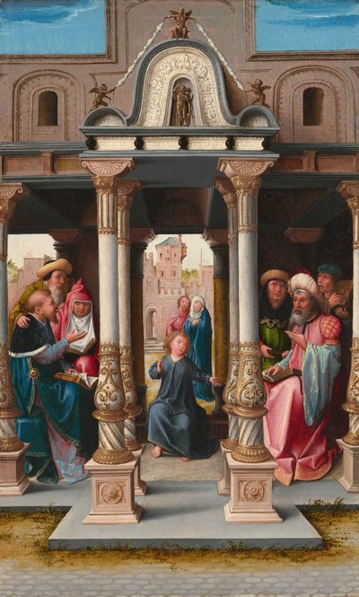 Christ Among the Doctors [obverse], c. 1513 by Bernaert van Orley