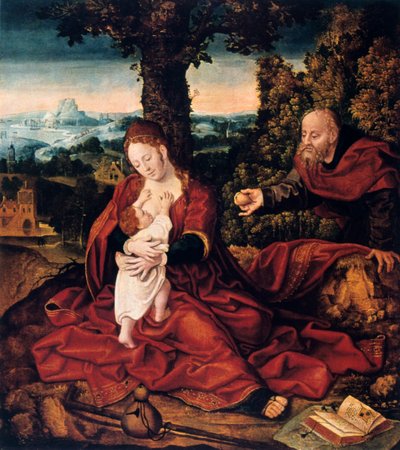 The Rest on the Flight into Egypt, 16th Century by Bernard van Orley