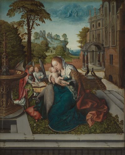 Virgin and Child with Angels by Bernard van Orley